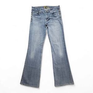 Kut From The Kloth Jeans Bootcut Flap Pocket Embroidered Light Wash Womens Sz 6